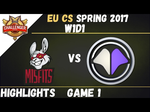 MFA vs MIL Highlights Game 1 EU CS Spring 2017 W1D1 Misfits Academy vs Millenium