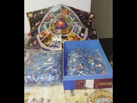Puzzle Vlog Progress. In depth Review (With secret Tip) - Astrology 9000 Pieces Ravensburger