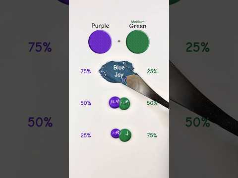 Let's Mixing Purple & Green 💚 😍 ......#colormixing #artvideo #art #purple