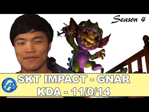 SKT T1 Impact - Gnar vs Yasuo - Kr SoloQ Full Game