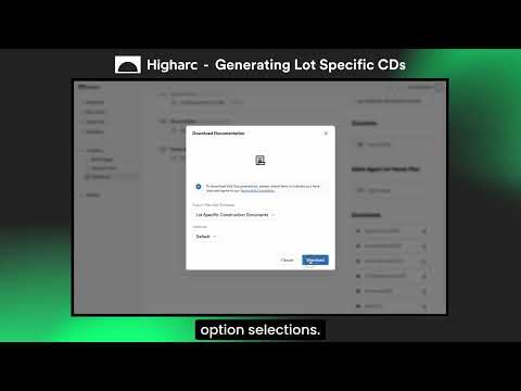 Higharc Live Plans - Generating Lot Specific CDs