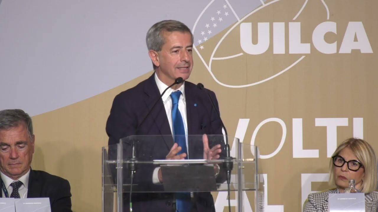 Emanuele Ronzoni, segretario organizzativo Uil all'8° Congresso Nazionale Uilca