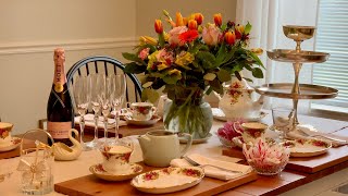 Afternoon Tea Party for Anniversary /Royal Albert Old Country Roses Tea set