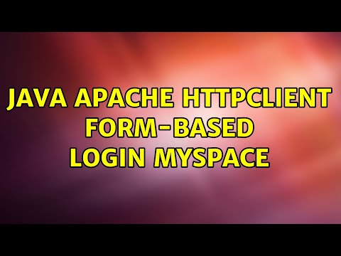 Java Apache Httpclient Form Based Login Myspace 2 Solutions