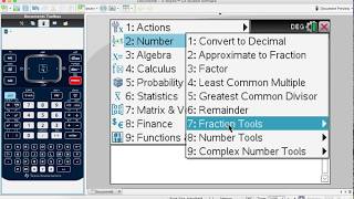 How to Convert Improper Fraction to Mixed Number with TI Nspire CX?