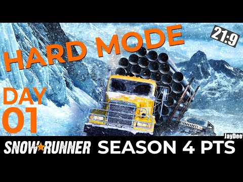 HARD MODE Tag #01- Neuer Start in Michigan/Gefallener Strommast ★ SNOWRUNNER Let´s Play