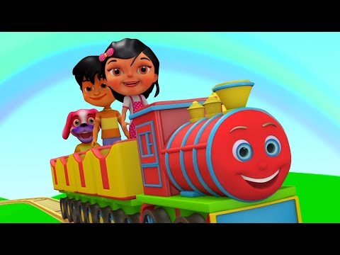 Chuk Chuk Rail Chali | Hindi Nursery Rhymes | Hindi Baby Song | Kids Channel India | Poems in Hindi