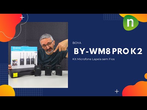 BOYA BY-WM8 Pro-K2 dviejų kanalų bevieliai mikrofonai video