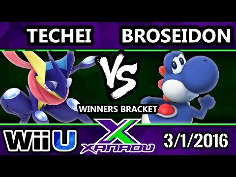 S@X 139 - Broseidon (Yoshi) Vs. Techei (Greninja) SSB4 Tournament - Smash Wii U - Smash 4