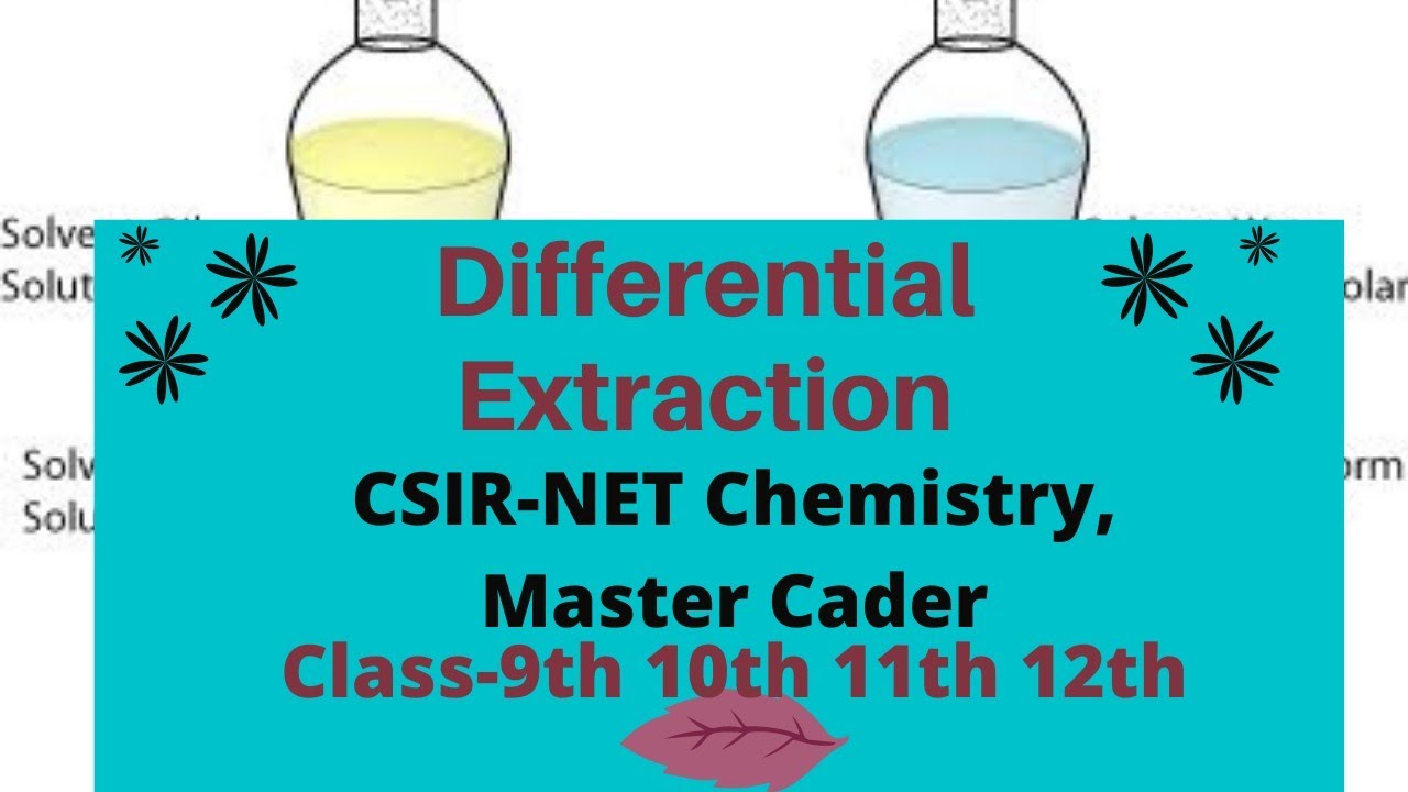 Differential Extraction || Layer sepration method || Organic sepration