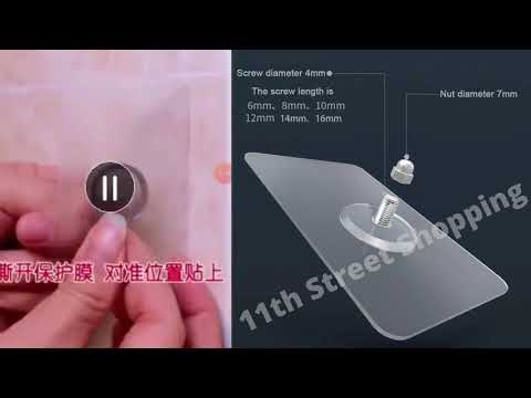 Plastic Adhesive Screw Wall Hook