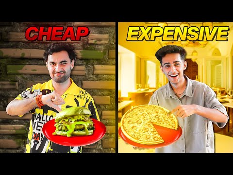 Cheap vs EXPENSIVE Food Challenge With Moppy 😱