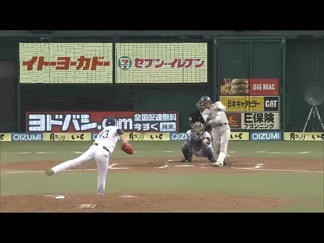 【7回表】さぁ追撃打!! バファローズ・川端 三遊間を鋭く破るタイムリー 2015/9/22 L-Bs