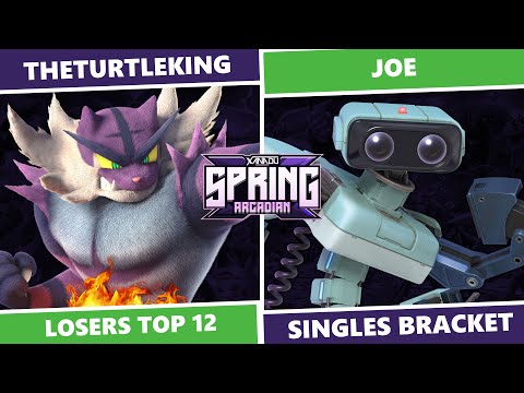 Spring Arcadian 2023: Losers Top 12 - TheTurtleKing (Incineroar) Vs Joe (R.O.B.) SSBU Singles