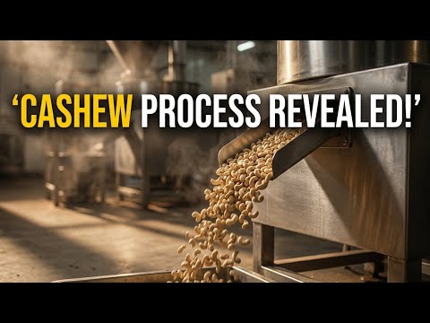 “Watch Cashew Nuts Transform Inside a Real Factory!”