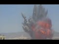 YEMEN: Scud missile depot explodes. Shock wave.