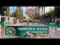 The Norfolk State University Spartan Legion Marching In the 2023 Pasadena Tournament of Roses Parade