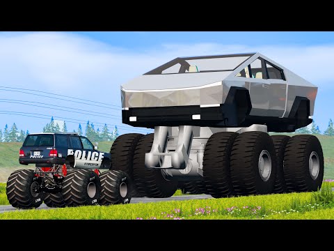 Giants Machines Crushes Cars #28 - Beamng drive