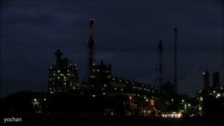 preview picture of video 'Plant Night view Maruzen Petrochemical CO,LTD. (工場夜景) 丸善石油化学・千葉工場'