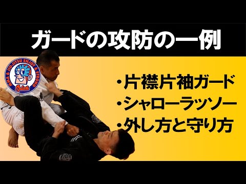 ガードの攻防一例　片襟片袖ガード　シャローラッソー　外し方と攻防