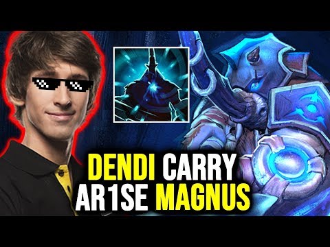 When Legend meets Best Magnus in Solo MMR - Dendi PA & Ar1se Magnus Epic Teamplay Dota 2