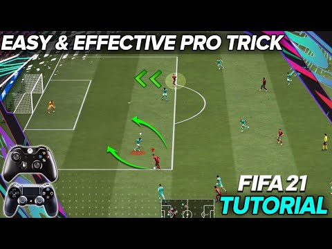 FIFA 21 ATTACKING TUTORIAL - EASY & EFFECTIVE TRICK THAT ALL PROS USE TO SCORE EASY GOALS!