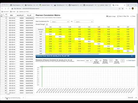D-Tale - Correlations Export