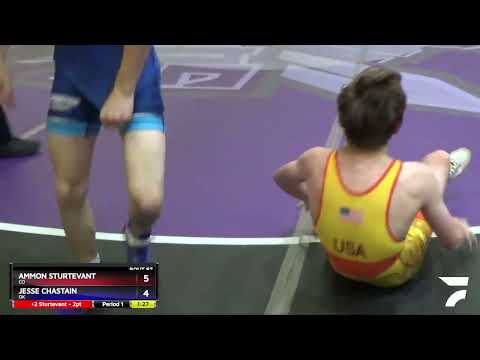 106 Lbs Champ. Round 1 - Ammon Sturtevant, CO Vs Jesse Chastain, OK 2ee9