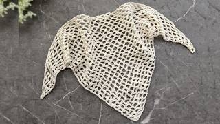 Crochet Summer Mesh Bandana