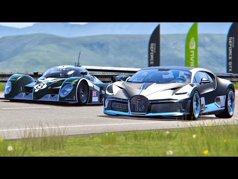 Bugatti Divo vs Bentley Speed 8 - Highlands