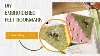 Embroidery Corner Bookmark Tutorial