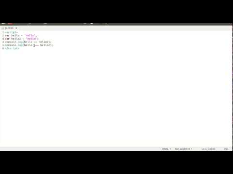 Javascript Comparison Operators Equals Strings