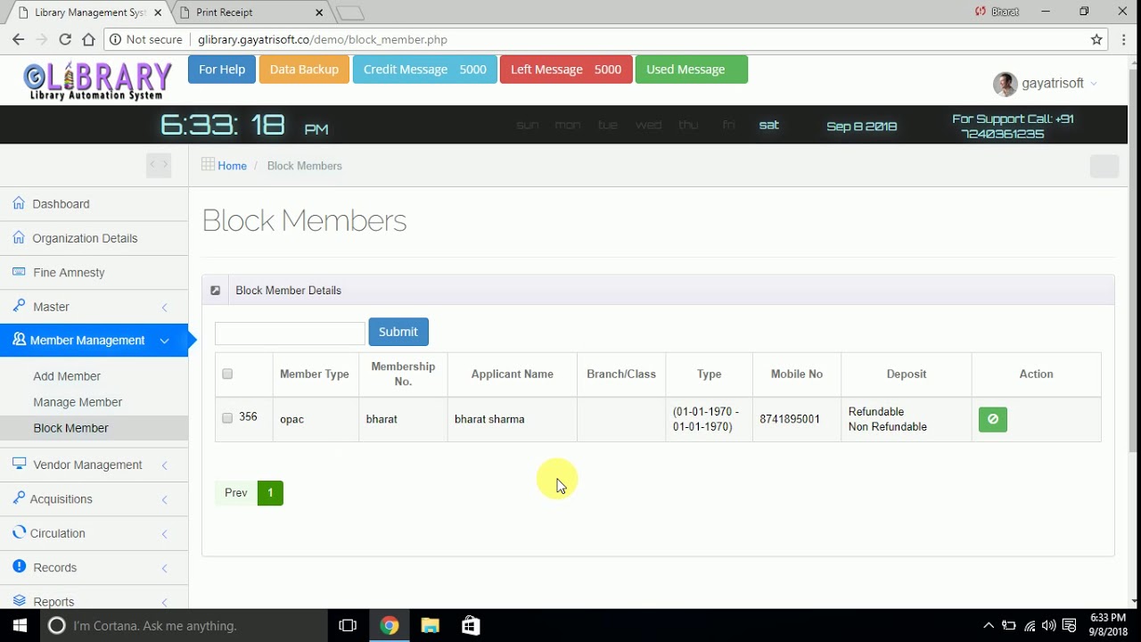GLibrary (Library Automation Cloud Based)