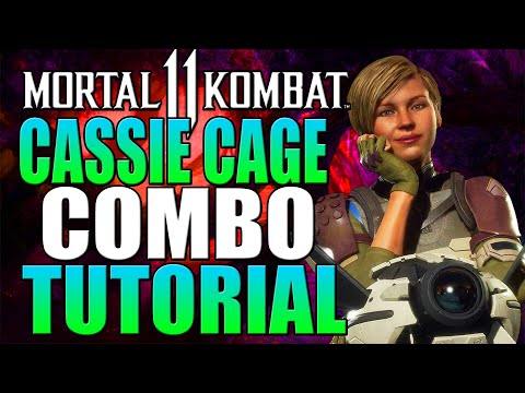 Mortal Kombat 11 Cassie Cage 373 Damage Combo Tutorial - Daryus P