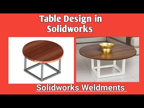Solidworks Weldments tutorials| Table design in Solidworks