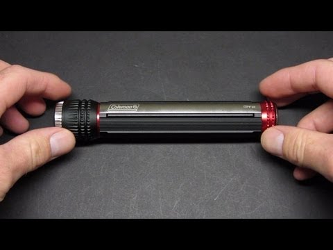 Coleman 200 Lumen Flashlight Review with Beamshots