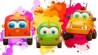 Os carros Mocas são muito legais! Desenho animado completo. Vídeo infantil dos carrinhos monstrinhos
