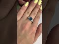 Серебряное кольцо с топазом Лондон Блю 1.625ct