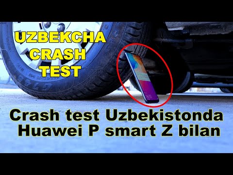 Uzbekcha Crash test Huawei P smart Z bilan | Uzbekcha Crash test Huawei P smart Z bilan
