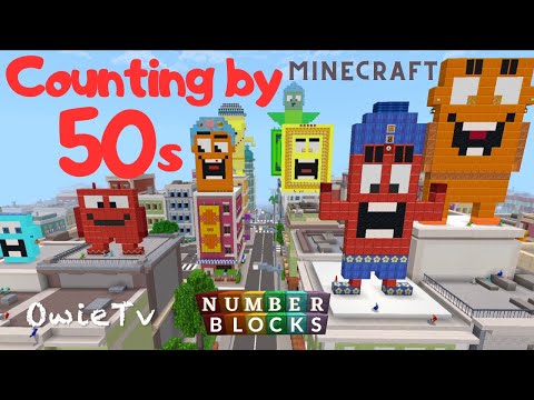 Counting by 50s Song Numberblocks Minecraft | Skip Counting by 50 | Math and Number Song for Kids