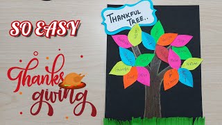 Thanksgiving Crafts for Kids || Thankful Tree || #Thanksgivingday #Gratitude #loving