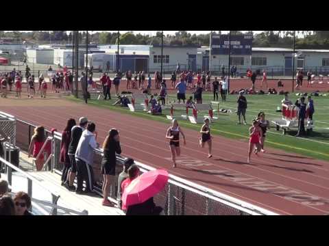 FSG 100m vs Huntington Beach 3-23-17 - Los Alamitos Girls