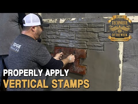 Properly Apply Vertical Concrete Stamps!