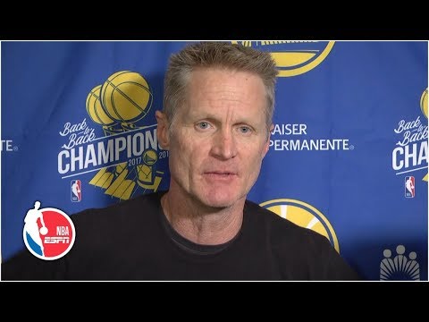 ケビン・デュラントに代わるスティーブ・カー：「僕らのチームには自信がある」｜2019年NBAプレイオフ (Steve Kerr on replacing Kevin Durant: 'Our team has a lot of confidence' | 2019 NBA Playoffs)