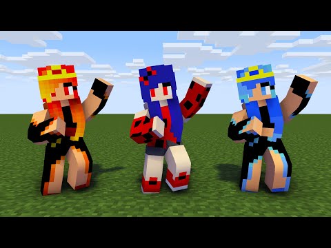 MONSTER SCHOOL | K/DA - POP STARS LADYBUG, FIRE AND ICE PRINCESS | MINECRAFT ANIMATION