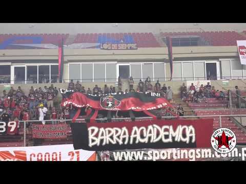 "Recibimiento de la Barra Académica al Sporting SM 20.7.2013 (vs Chorrillo)" Barra: Barra Academica &bull; Club: Sporting San Miguelito