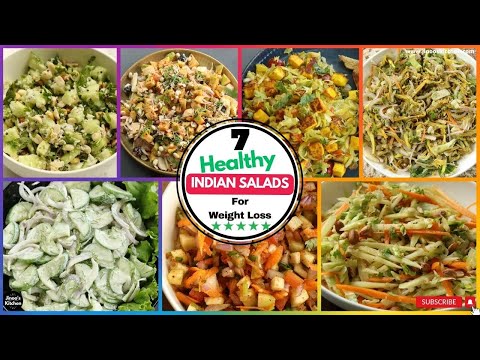 7 Healthy Indian Salads for Weight Loss | Easy Recipes for quick results | Nutritious & Delicious