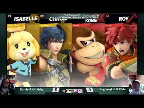 Poi Poundaz 2 Teams: SSBU - WR2 - Dandy + Click vs dingdongkid + JSide