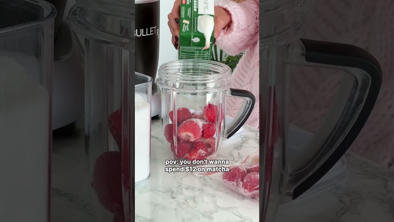 making the VIRAL $12 🍓 Matcha at HOME 🥰