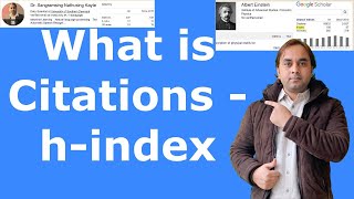 What is Citations  - h-index |  i10-index | Google Scholars
